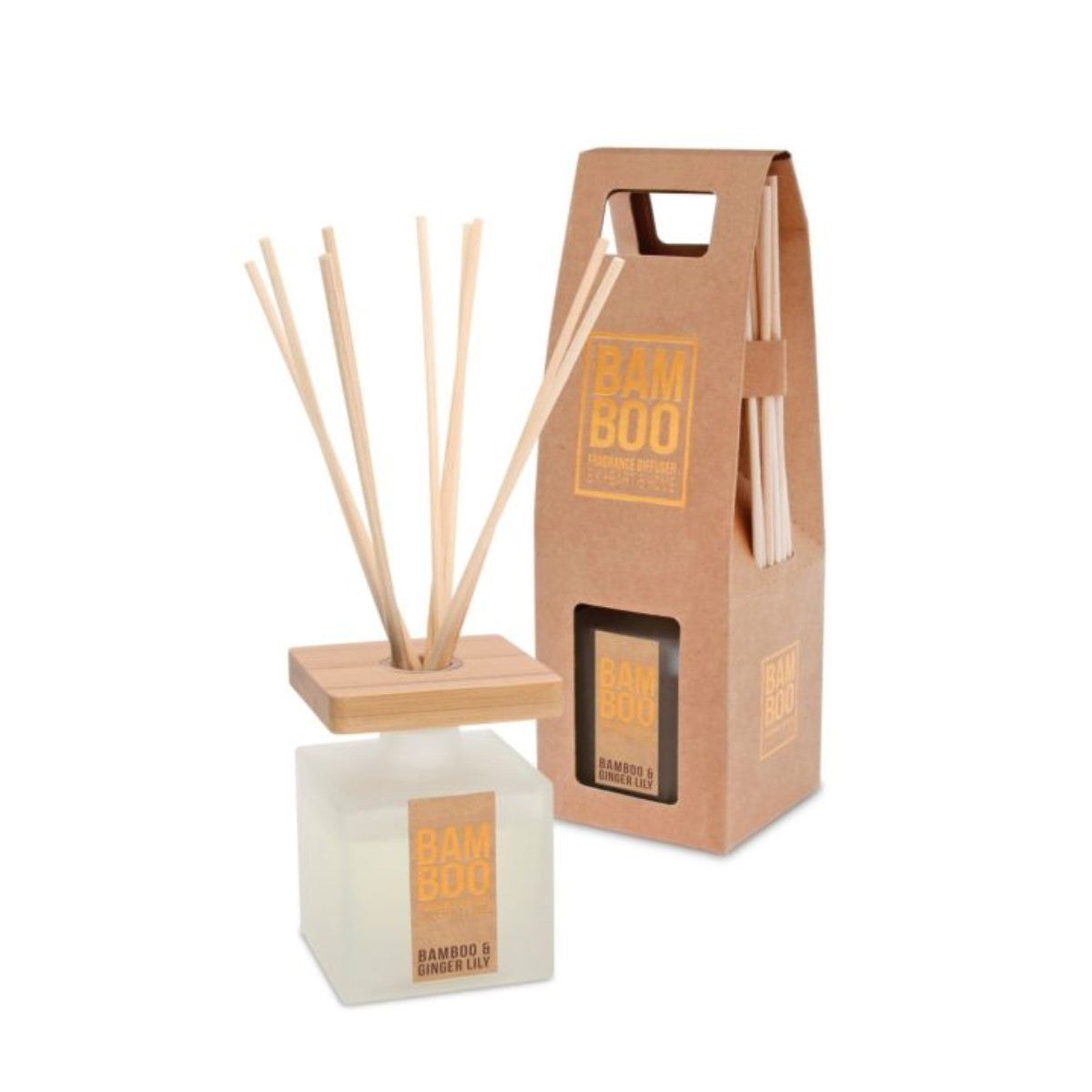 Diffusore a bastoncini Bamboo e Ginger Lily | Dolce e morbida esperienza olfattiva
