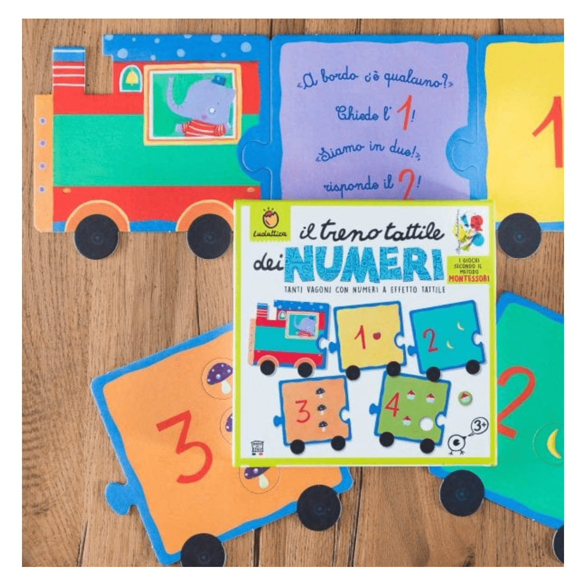Il  Trenino Tattile dei Numeri | I numeri e la matematica secondo Maria Montessori